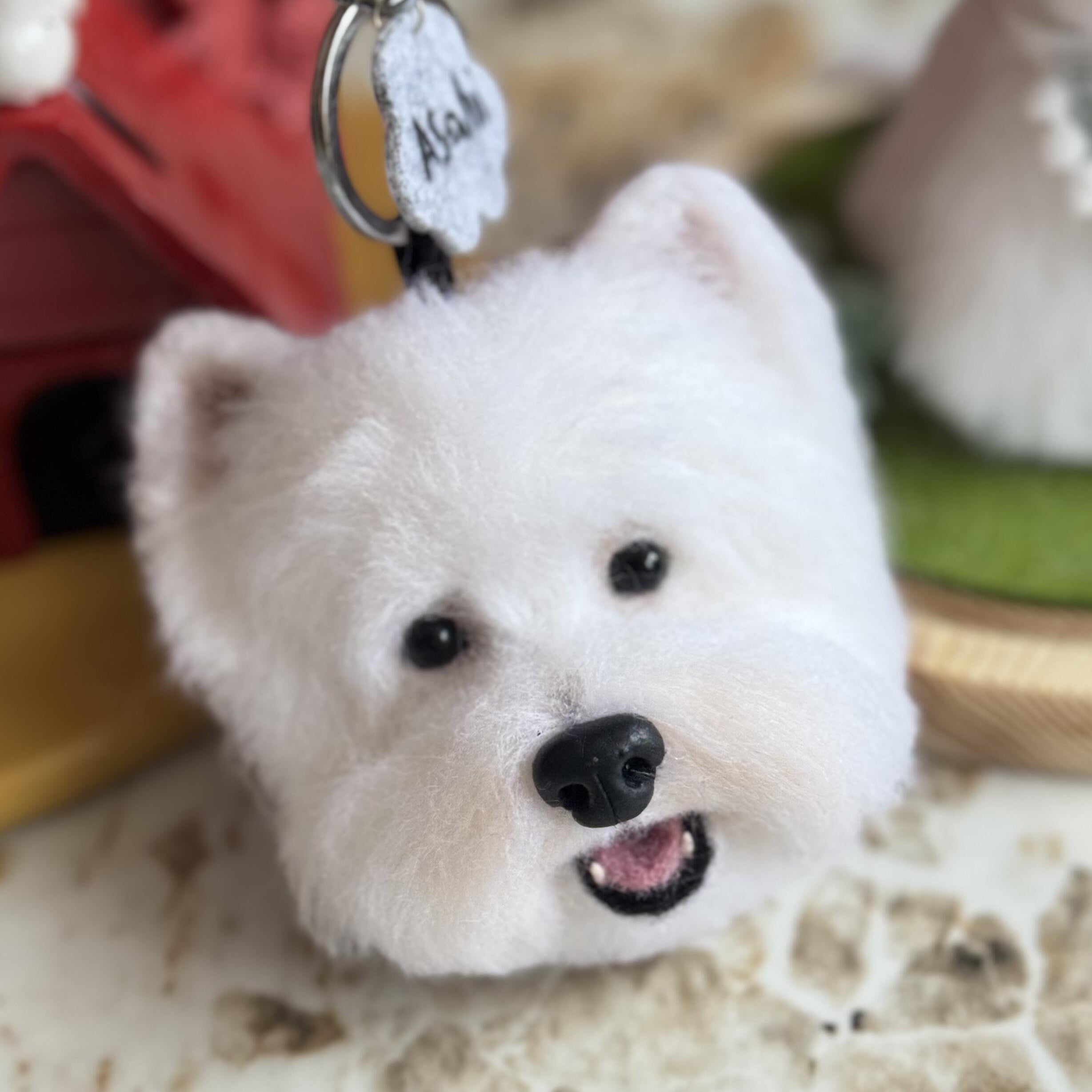Custom Handmade Pet Head Keychain (8 -10cm)