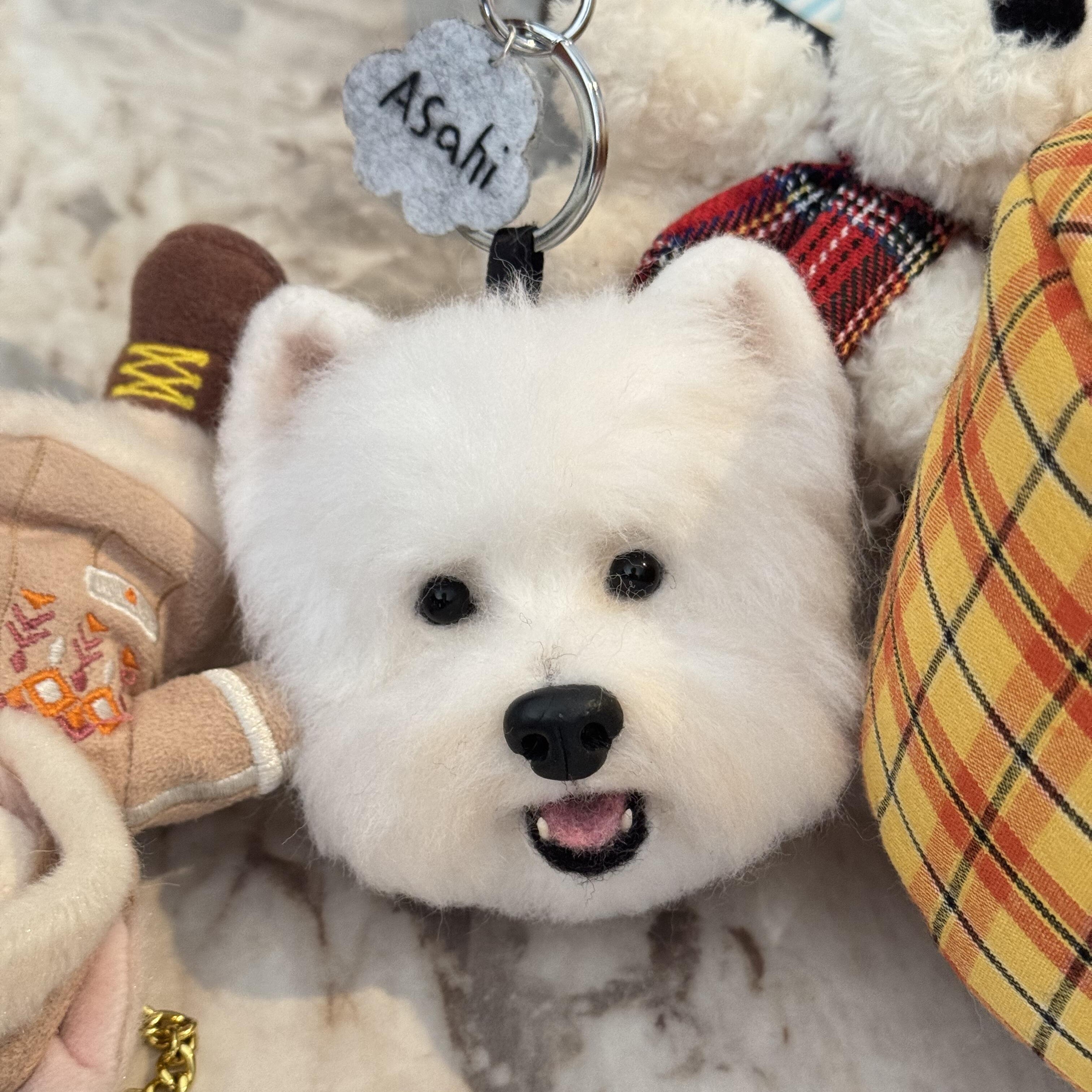 Custom Handmade Pet Head Keychain (8 -10cm)